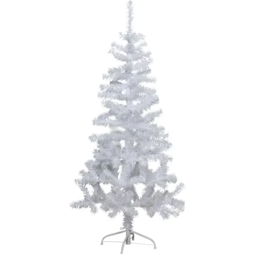Star Trading Alvik hvidt kunstigt juletræ 150 cm med 80 LED lys