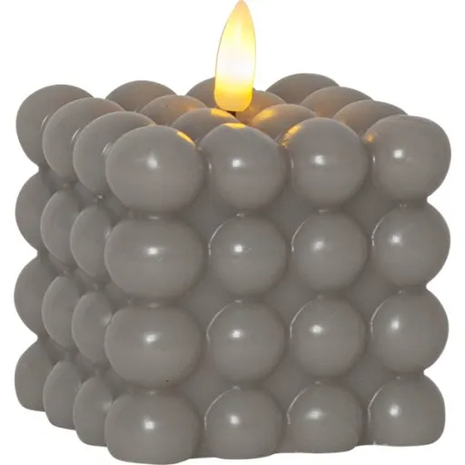 Star Trading Flamme Dot Bubble LED stearinlys, grå