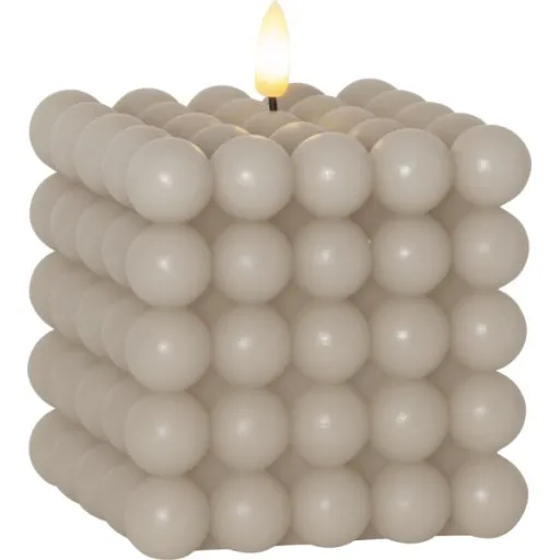 Star Trading Flamme Dot Bubble LED stearinlys, beige