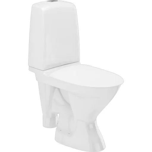 Ifö Spira gulvstående toilet, hvid, uden skyllekant