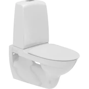 Ifö Spira Rimfree væghængt toilet, hvid