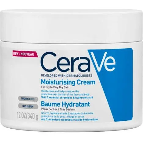 CeraVe Moisturising Cream 340 g - Intensiv fugt til tør hud