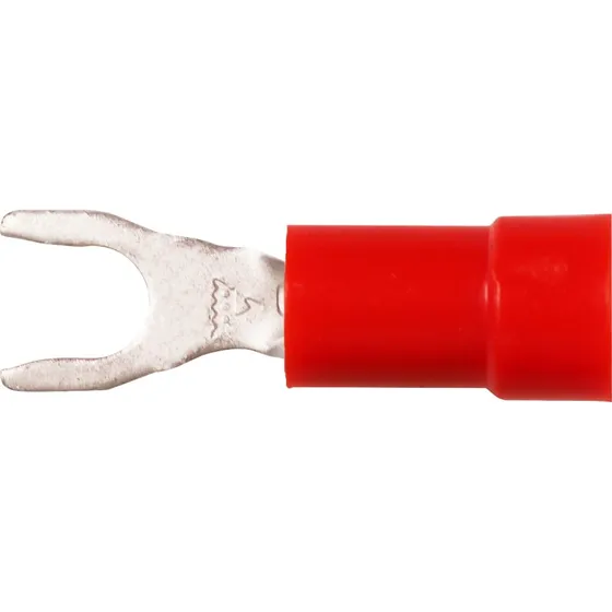 ISO. GAFFELKABLESKO 0,5-1,5MM² M4 RØD