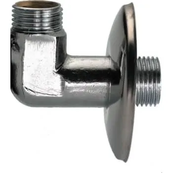 Securex 1/2" Kuglehane vinkelløbende nippel/nippel uden greb