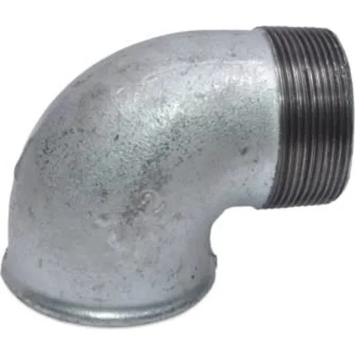 +GF+ Vinkel 90° galvaniseret muffe/nippel 1" x 3/4"