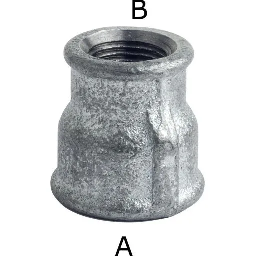 +GF+ Galvaniseret formmuffe 2 1/2" x 2"