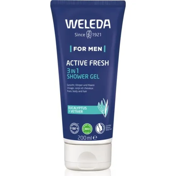 Weleda For Men Active Fresh Økologisk Energizing Shower Gel 200 ml