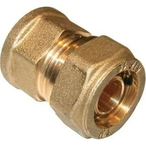 Pex 18 mm x 1/2" overgangsmuffe med støttebøsning