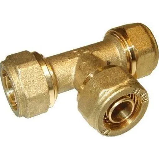 Pex-Tee 15 mm med støttebøsning