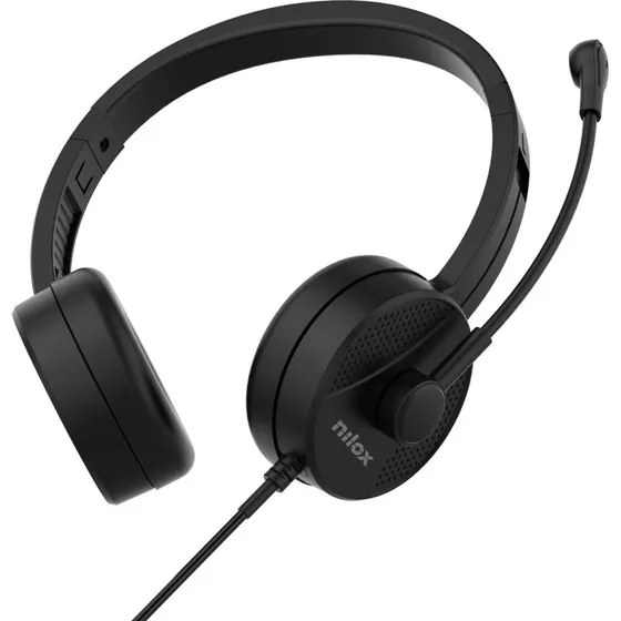Nilox NXAUSB01 USB-Headset med Mikrofon, Sort