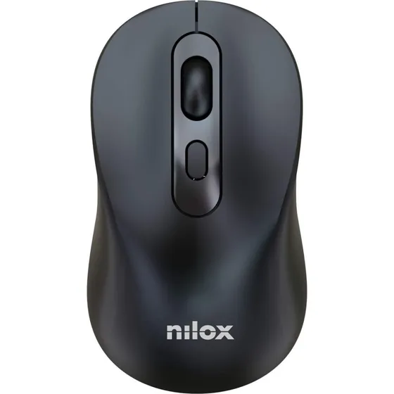 Nilox Trådløs Mus Dual Mode, 1600 DPI, Genopladelig, Sort