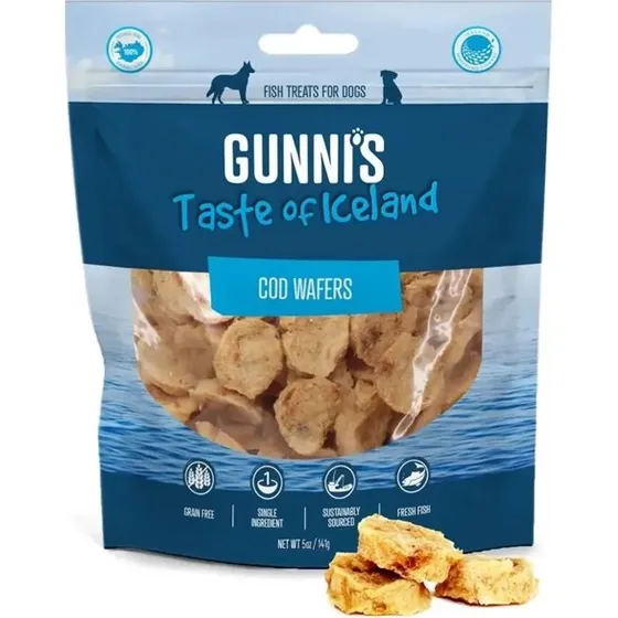Gunnis Vafler Torsk, 71g – 100% naturlig torsk fra Island