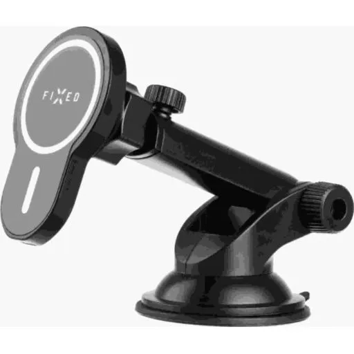Fixed MagClick XL Magnetholdere med Trådløs Opladning, Sort
