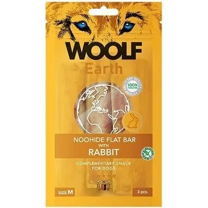 WOOLF Earth Noohide Sticks 3 stk medium, Rabbit