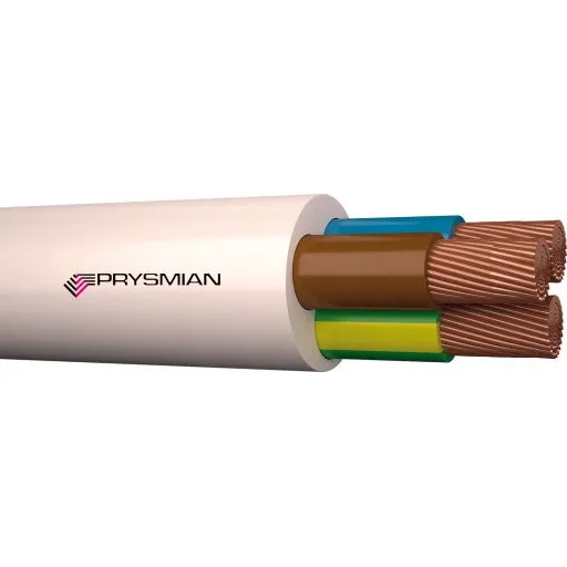 H05V2V2-F 3x1,5 mm² Downlightkabel 100 m hvid