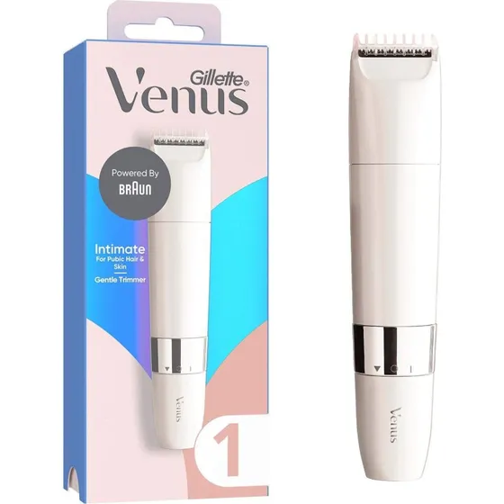 Gillette Venus Gentle Intimate Trimmer, hvid