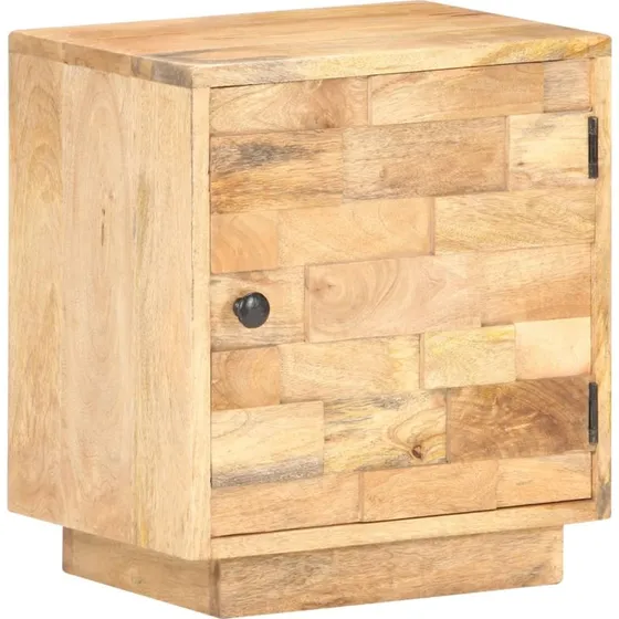 Mangotræ Sengeskab 40x30x45 cm – Rustik Stil & Praktisk Opbevaring