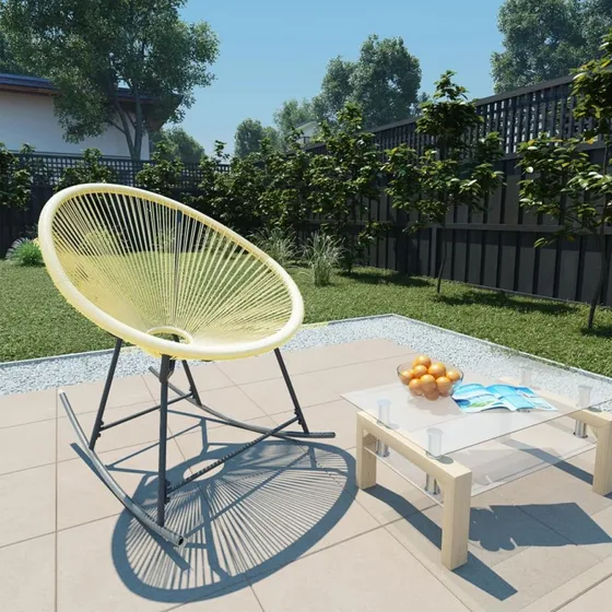 vidaXL Acapulco-stol polyrattan beige