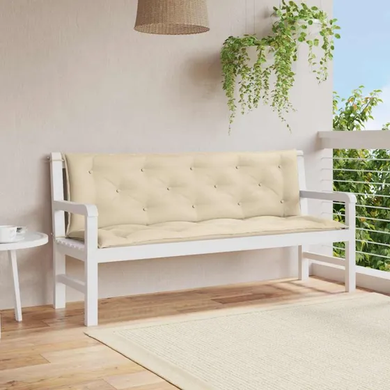 vidaXL Hynde til Havebænk 150x(50+50)x7 cm, Beige