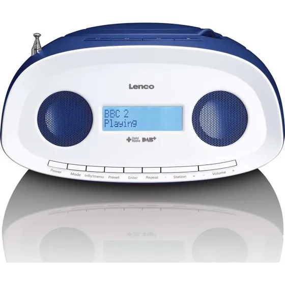 Lenco SCD-69BU Bærbar DAB+/FM-radio med CD, USB og hovedtelefonstik, Blå