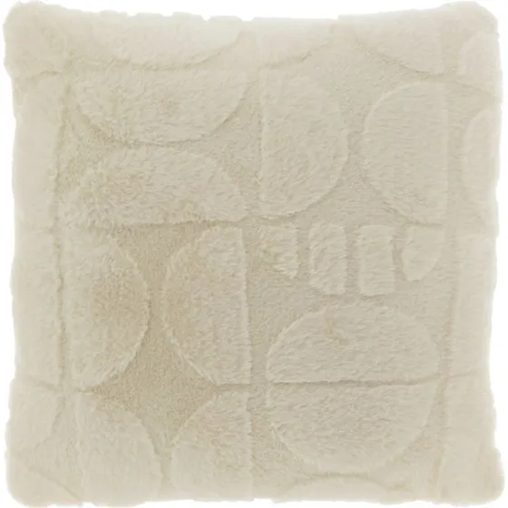Milan Pyntepude 45x45 cm - Hvid Fake Fur