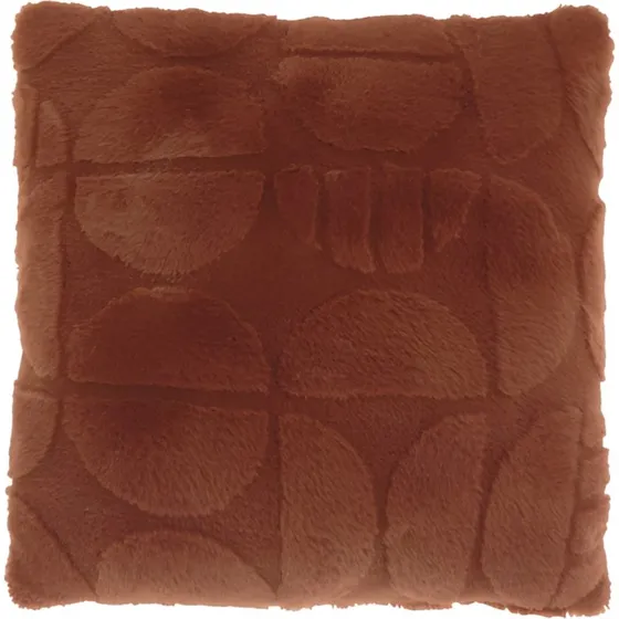 Cushion Milan Pyntepude 45x45 cm Vinrød Fake Fur