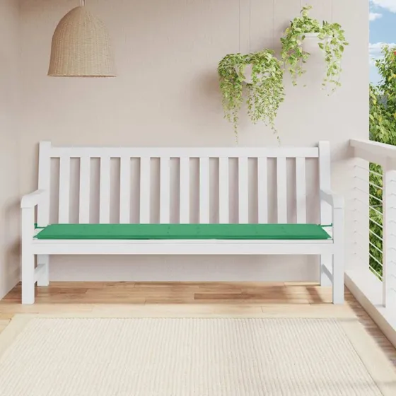 vidaXL Hynde til Havebænk 200x50x3 cm Grøn Oxfordstof