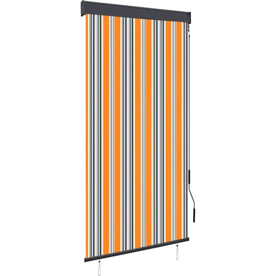 vidaXL Udendørs Rullegardin 80x250 cm Gul og Blå