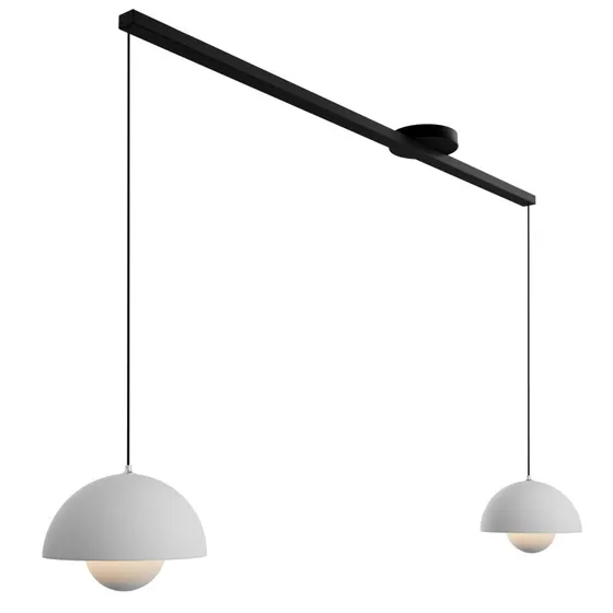 Lightswing® Twin 110 cm, mat sort – Justerbart ophængssystem til 1-2 pendler