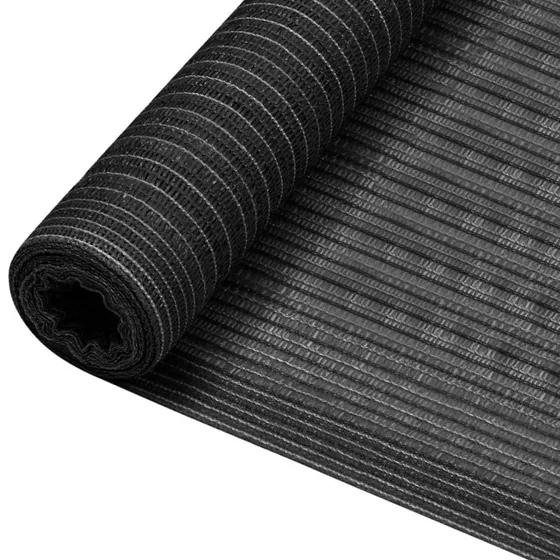 vidaXL Afskærmning 1,5x25 m HDPE antracitgrå 75 g/m²