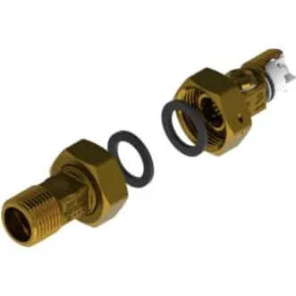 Ecobrass 1/2" Vandmålerforskruning Sæt med Kontraventil