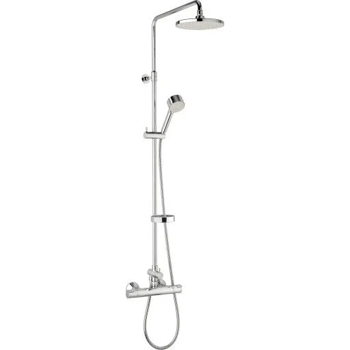 Damixa Akita Brusesæt, Krom, 20 cm Hovedbruser
