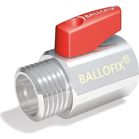 Ballofix kuglehane 1/2" rødt greb