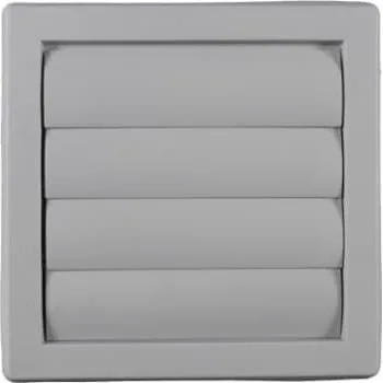 Duka Lamelventil 150x150 mm, grå, til murgennemføring