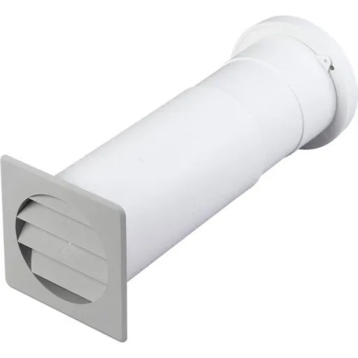 Duka Teleskopventil Type 450, Ø99 mm, hvid