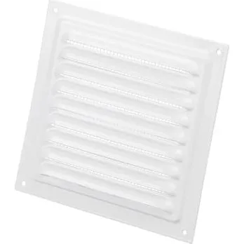 MVM Jalousirist 125x125 mm, hvid med insektnet