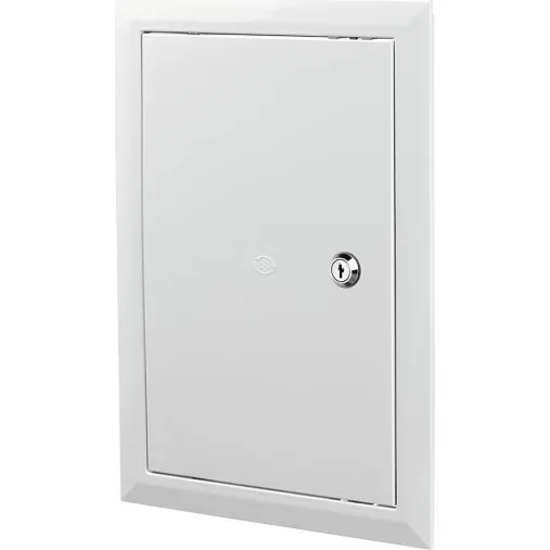 Duka inspektionslem med lås 150x300 mm hvid plast