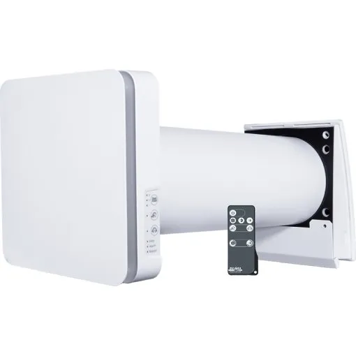 Duka One S6B ventilator med varmegenvinding, Ø160 mm, hvid