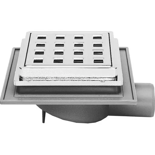 Purus MaxiFlex Mini Afløbsskål 32 mm Krom, Lav, Til Beton