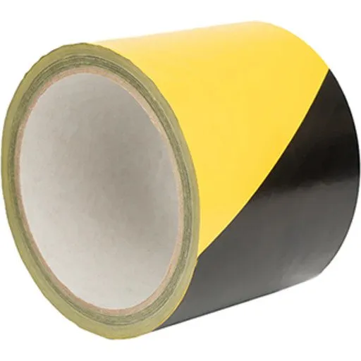 Roliba Afmærkningstape Gult/Sort 50mm x 66m