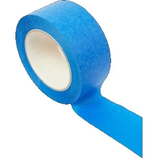 Roliba blå afækningstape 50 mm x 50 m, UV-resistent