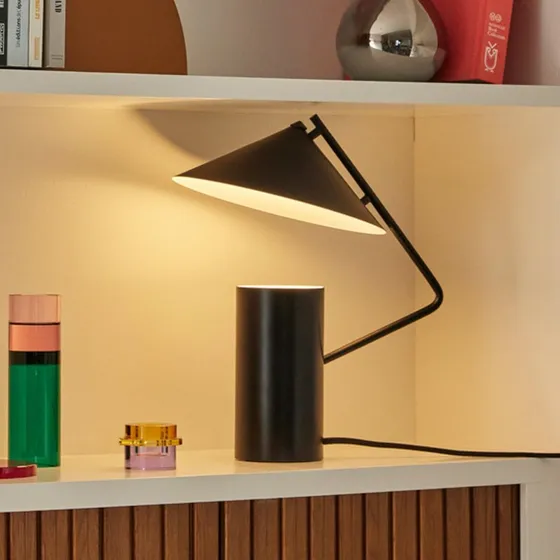Hübsch Sen Bordlampe Geometric Black