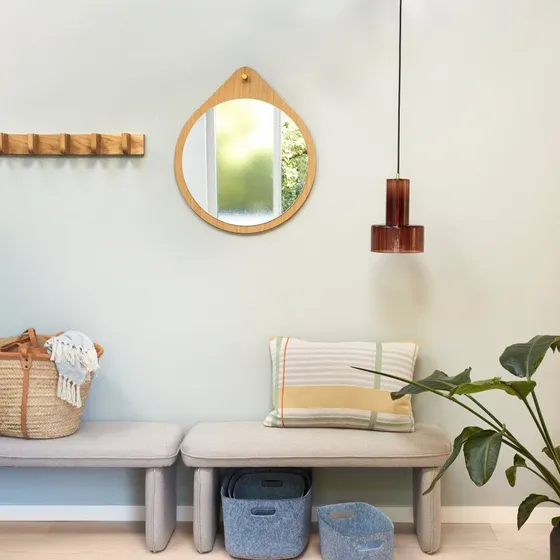 Hübsch Ripple Pendel Ø20 Brown – Designlampe med rødbrun glas