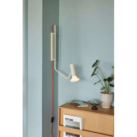 Hübsch Wally Væglampe Sand, 58 cm