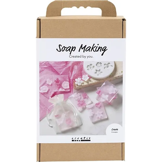 Creativity in a Box DIY Sæbefremstilling - Blomster (Rosa/Pink)