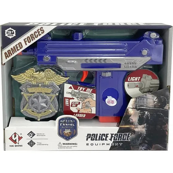 ICON Politipistol sæt med ekstra tilbehør