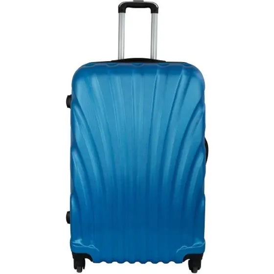 Musling Blå Stor Hardcase Kuffert – 72 cm, 104 L, 3,9 kg