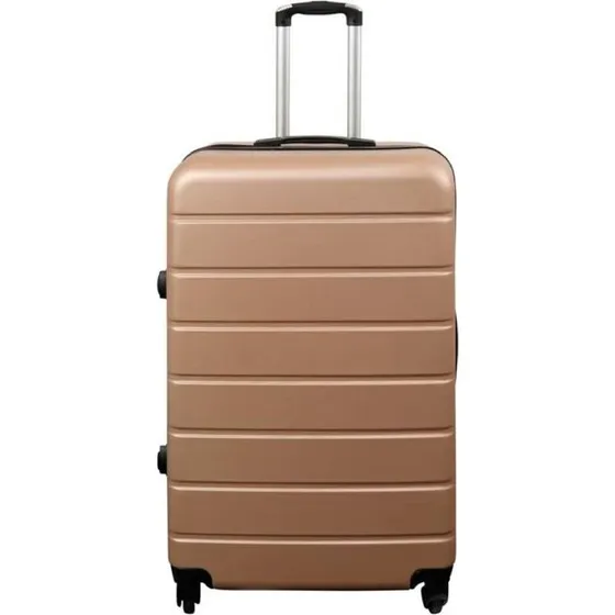 Guld Hardcase Kuffert 72 cm – Letvægt & 360° Hjul