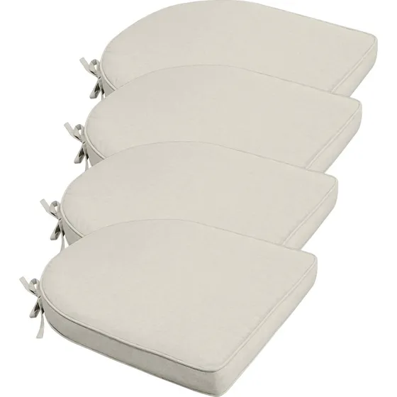 Nordstrand Home Siddehyndepakke 4 stk. Beige 6 cm, UV-resistent, udendørs