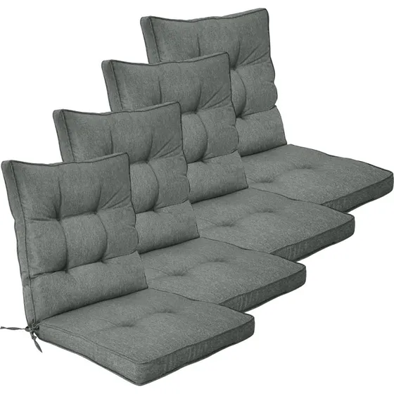 Nordstrand Home Eksklusiv 4-stks Havehyndepakke, 7 cm tyk, grøn, UV-beskyttet